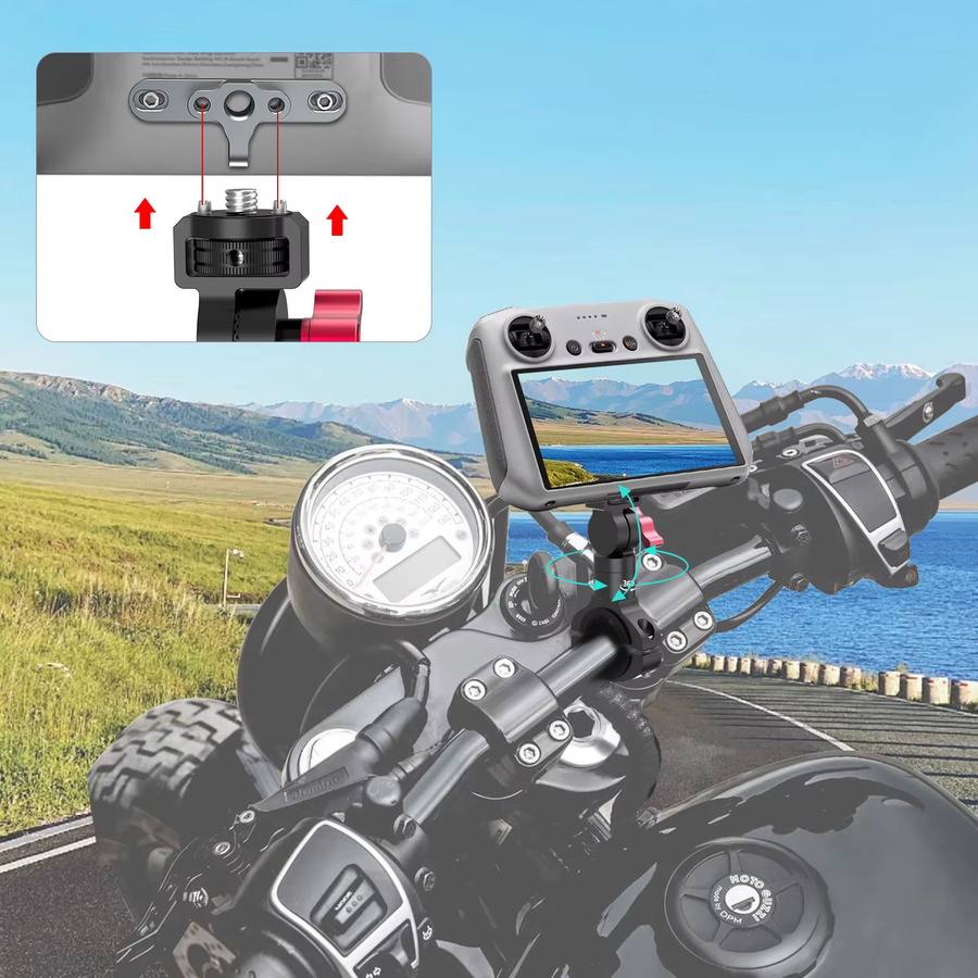 DJI Silikon Handgelenk Strap mit Metall Haken und Schnalle für DJI RC und DJI RC2 Fernbedienung, Schwarz - Bild 3