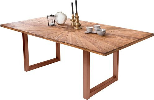 SIT Tisch TABLES & CO aus Teakholz und Metall in Braun, Höhe: 75 cm, Breite: 90 cm, Tiefe: 80 cm - Bild 1