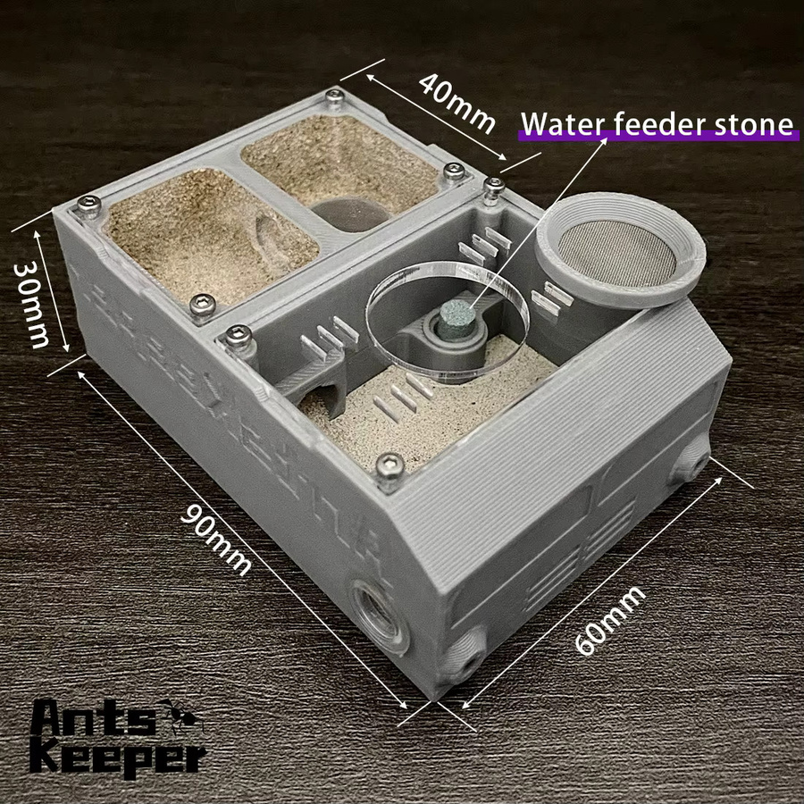 AntsKeeper Erweiterbarer Ameisenfarm, Ameisenhalter mit Wasserspender, Ameisenhaus - Bild 1