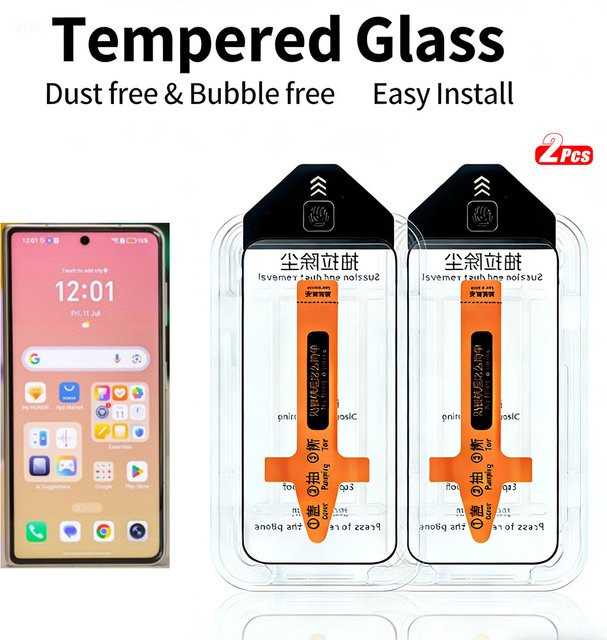 2 Stück Gehärtetes Glas Displayschutz für Samsung Galaxy Z Fold 7 6 5 4 3 in Transparent - Bild 1