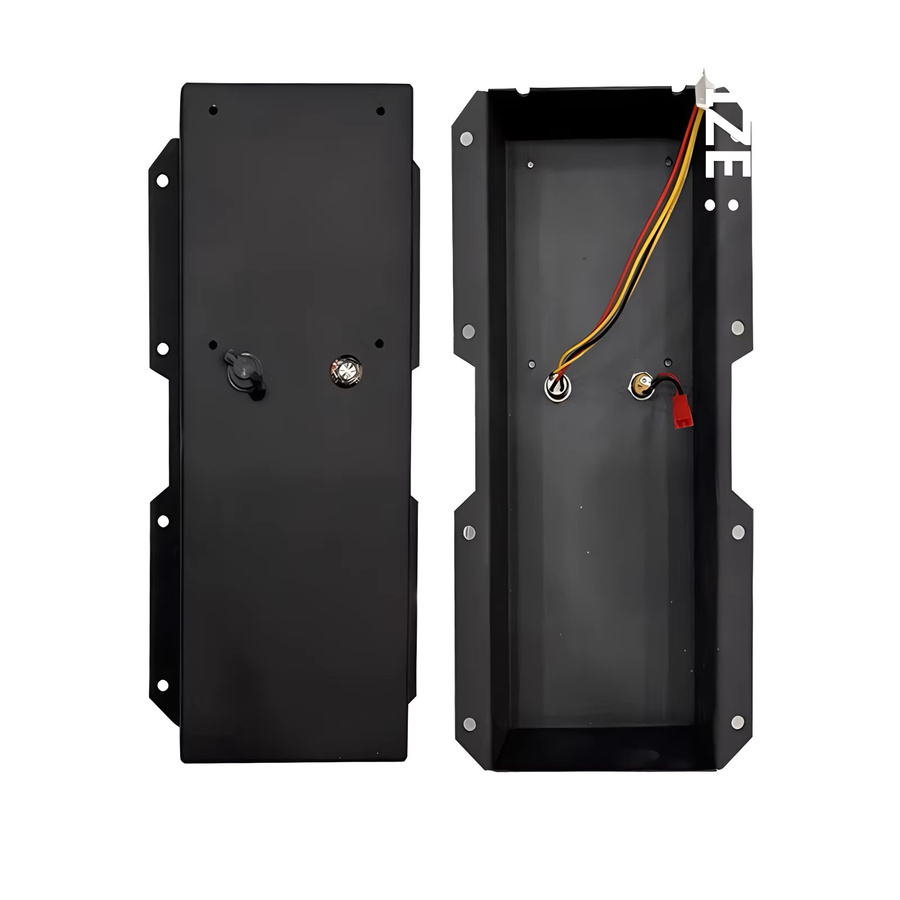 Smuuthstar Offroad-Batteriekasten für elektrisches Skateboard mit Knopfschalter und Batterieanzeige in Schwarz - Bild 2