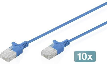 Digitus RJ45 Patchkabel CAT 6 U/UTP Ethernet LAN Kabel Blau 5m - Bild 1