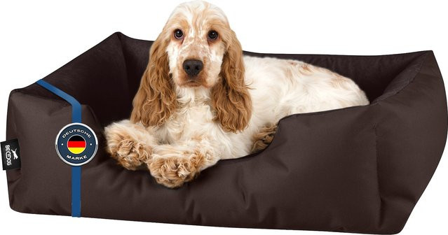 BedDog Hundebett ZARA Hundekissen als Hundesofa in Braun mit waschbarem Bezug - Bild 1