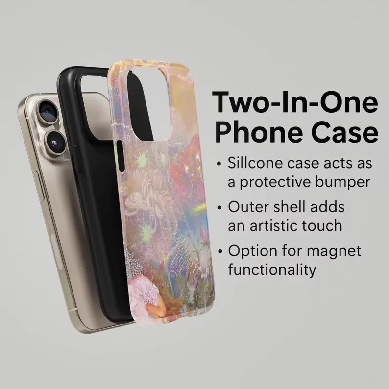 Luxuriöse Handyhülle mit Retro Blumenmuster für Apple iPhone (verschiedene Modelle), Mehrfarbig - Bild 2