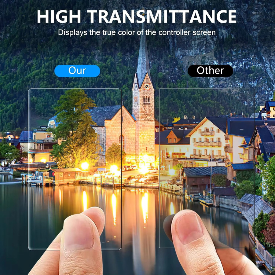 DJI OSMO Pocket 3/4 Displayschutzfolie aus 9H HD gehärtetem Glas, transparent und kratzfest - Bild 5