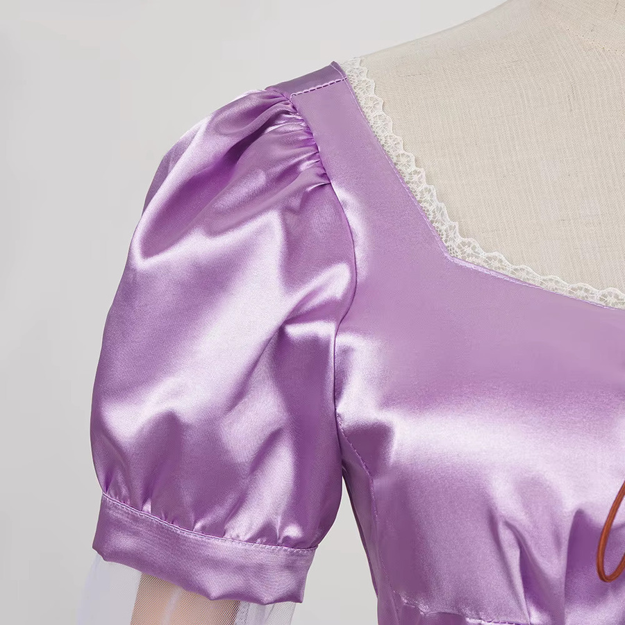 ZOBOTT Rapunzel Prinzessin Kostüm, Cosplay, Erwachsene, Lila - Bild 3