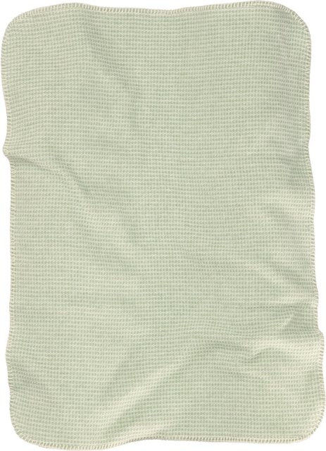Biederlack Babydecke aus Baumwolle in Beige - Bild 1