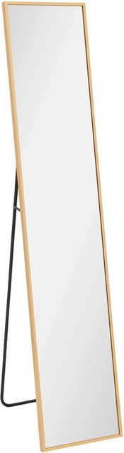Mömax Standspiegel Kevin in Goldfarben mit Metallrahmen und Glas, Rechteckig, Höhe: 150,0 cm, Breite: 30,0 cm, Tiefe: 1,0 cm - Bild 1