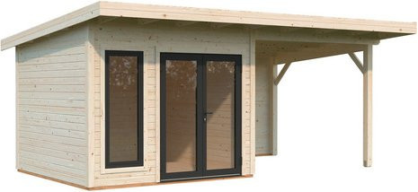 Palmako Gartenhaus Aurelia aus Fichtenholz mit Pultdach in Natur - Bild 3