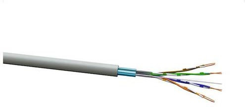 VOKA Kabelwerk Netzwerkkabel CAT 5e F/UTP Ethernet/LAN Grau (RAL 7035) 500m - Bild 1