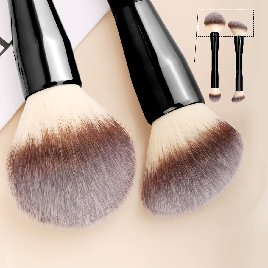 Ronshadow Make-up-Pinsel-Set, 2-teilig, Kontur-, Puder- und Rougepinsel - Bild 2