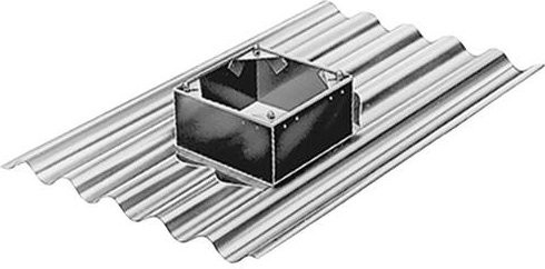 Helios Welldachsockel WDS 355 400 in Silber - Bild 2