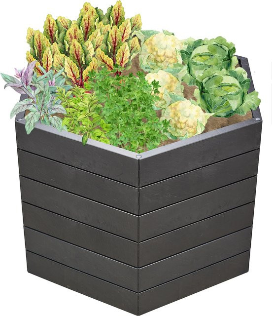 Garantia Ergo Hochbeet Stony L 75 in Anthrazit Matt - Bild 1