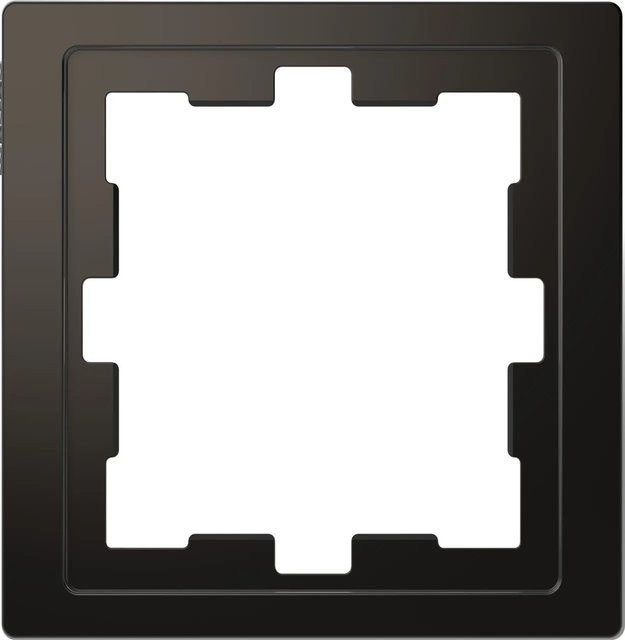 Merten Rahmen Abdeckung System Design D-Life Anthrazit 1-fach für Senkrecht- und Waagerechtmontage - Bild 1
