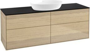 V&B Waschtischunterschrank Finion in Oak Veneer Braun Matt, B/T/H: 160 x 50,1 x 60 cm - Bild 1