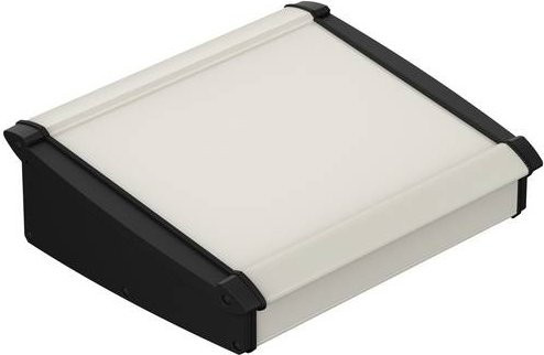 Bopla ALU-Topline ATPH-IP Pult-Gehäuse aus Aluminium und ABS in Schwarz RAL 9005, B/T/H: 250 x 232,60 x 86,20 mm - Bild 1