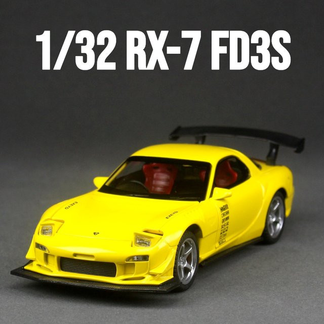 WELLY Mazda RX-7 FD3S JDM, Modellauto, 1:32, mit Sound & Licht, öffnbaren Türen - Bild 1