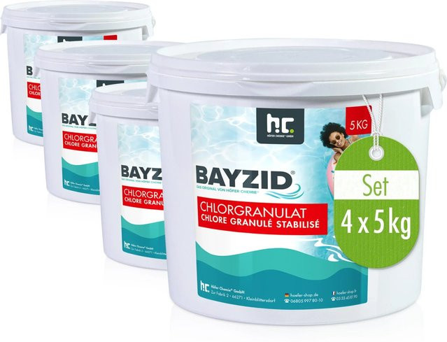 Bayzid Chlorgranulat für Pools 4 x 5kg - Bild 1