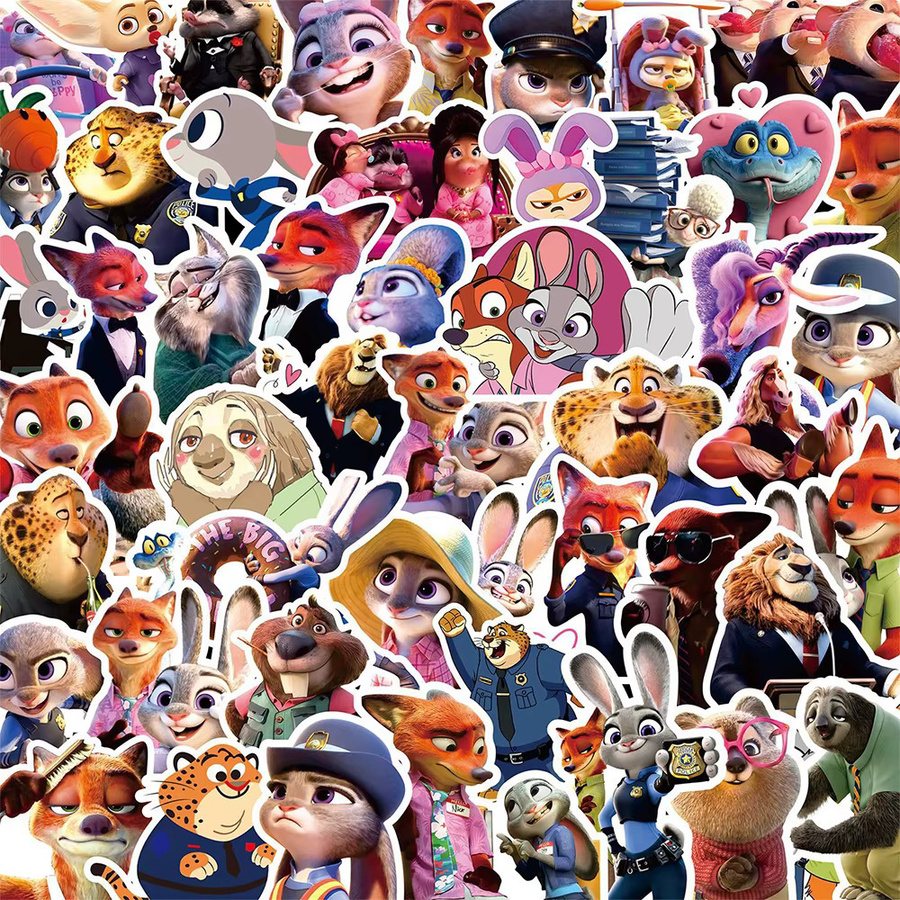Disney Zootopia 2 Aufkleber, Cartoon, Bunt / Mehrfarbig - Bild 2