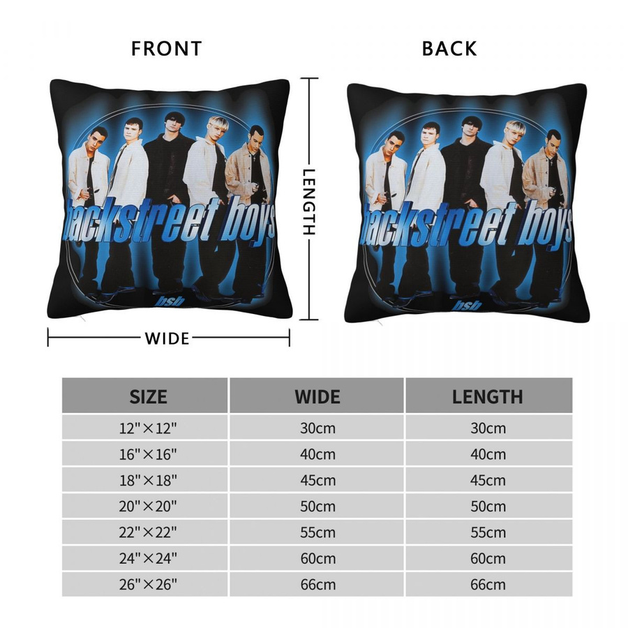 Dekorativer Kissenbezug Backstreet Boys Into The Millennium Tour 2025 von GUOYU HOMEDECOR, Mehrfarbig, Breite: 30,48 cm, Höhe: 30,48 cm - Bild 2