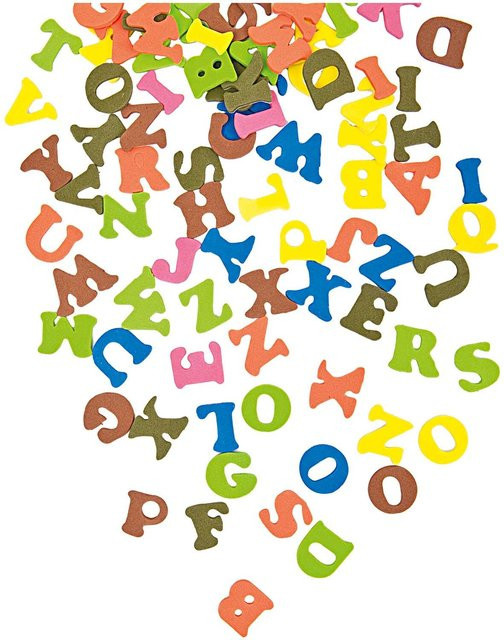 Rico Design Moosgummi Buchstaben mehrfarbig selbstklebend - Bild 1