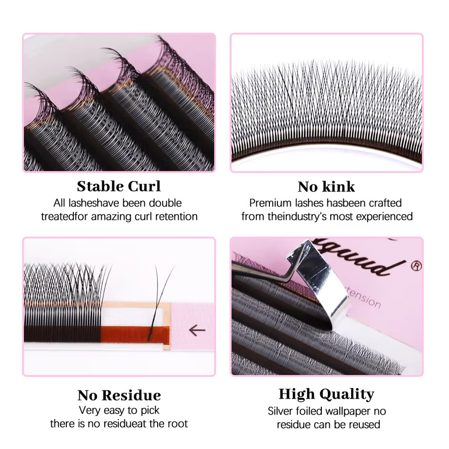 AGUUD Single Tip 2D Y Wimpernverlängerung, Mesh Net Cross Lash - Bild 3