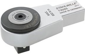 Stahlwille Feinzahn-Einsteckknarre mit 3/4 Zoll Außen-4kant und 22x28mm Werkzeugaufnahme in Silber - Bild 1