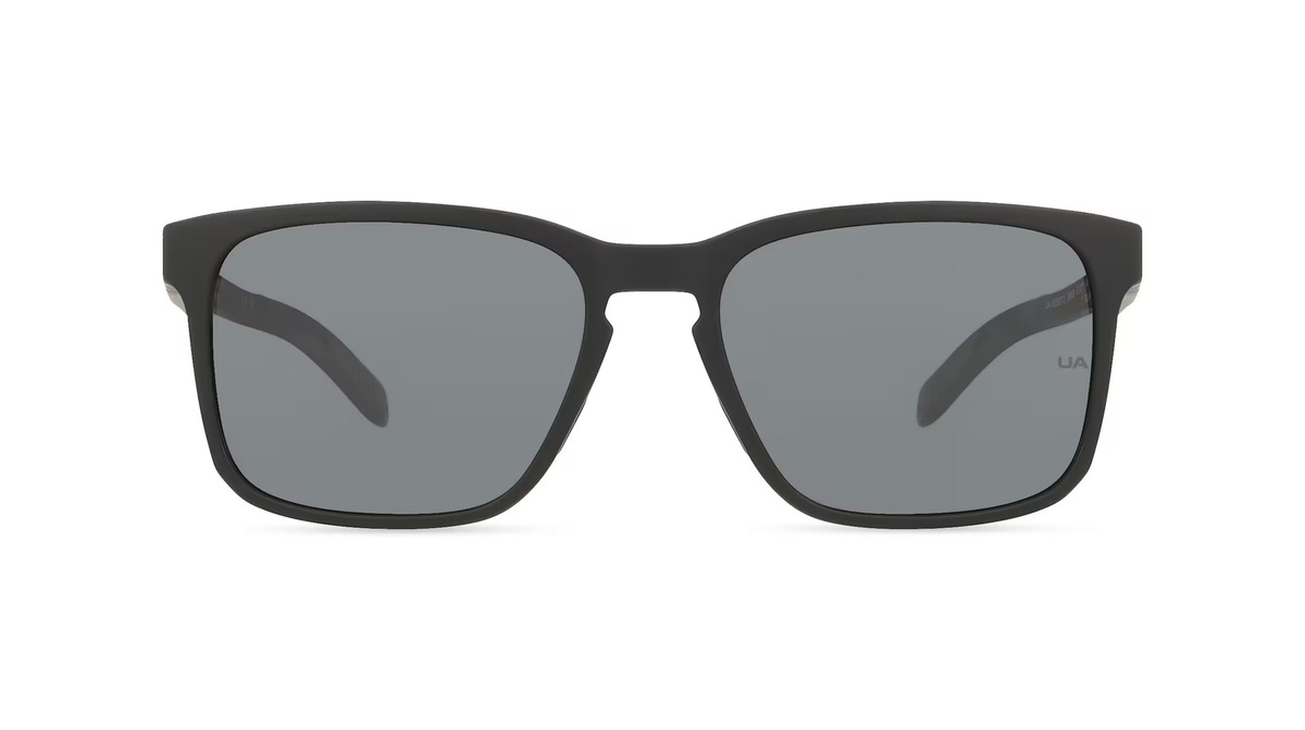 Under Armour UA ASSIST 2 Sonnenbrille, Herren, Vollrand, Eckig, Kunststoff, schwarz, grau - Bild 1