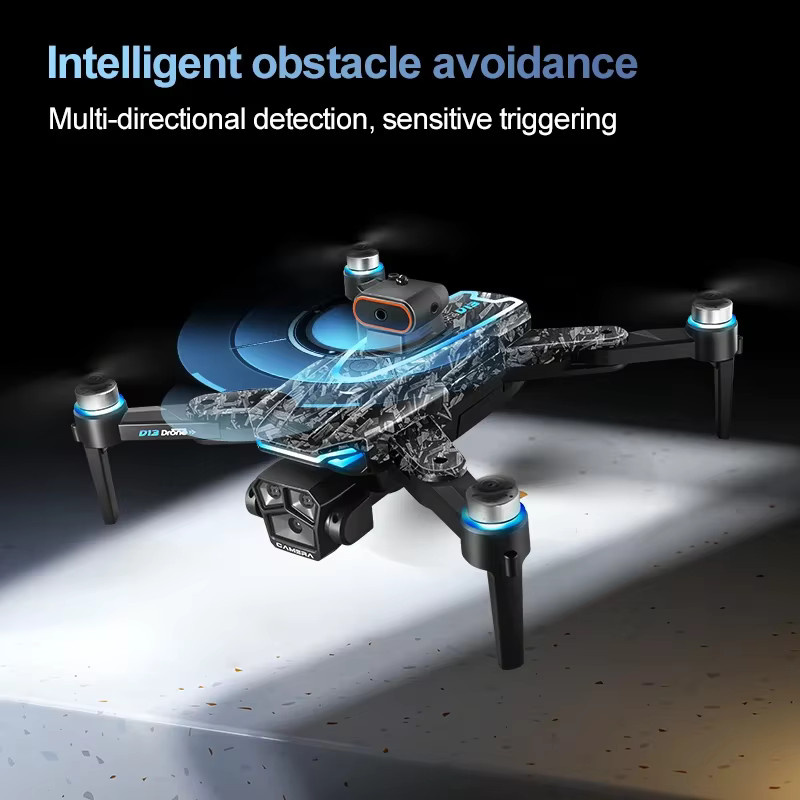Xiaomi D13 GPS-Drohne in Schwarz mit 8K-Kamera, HD-Video, optischem Fluss und intelligenter Hindernisvermeidung, faltbarer Quadrocopter mit bürstenlosem Motor - Bild 5