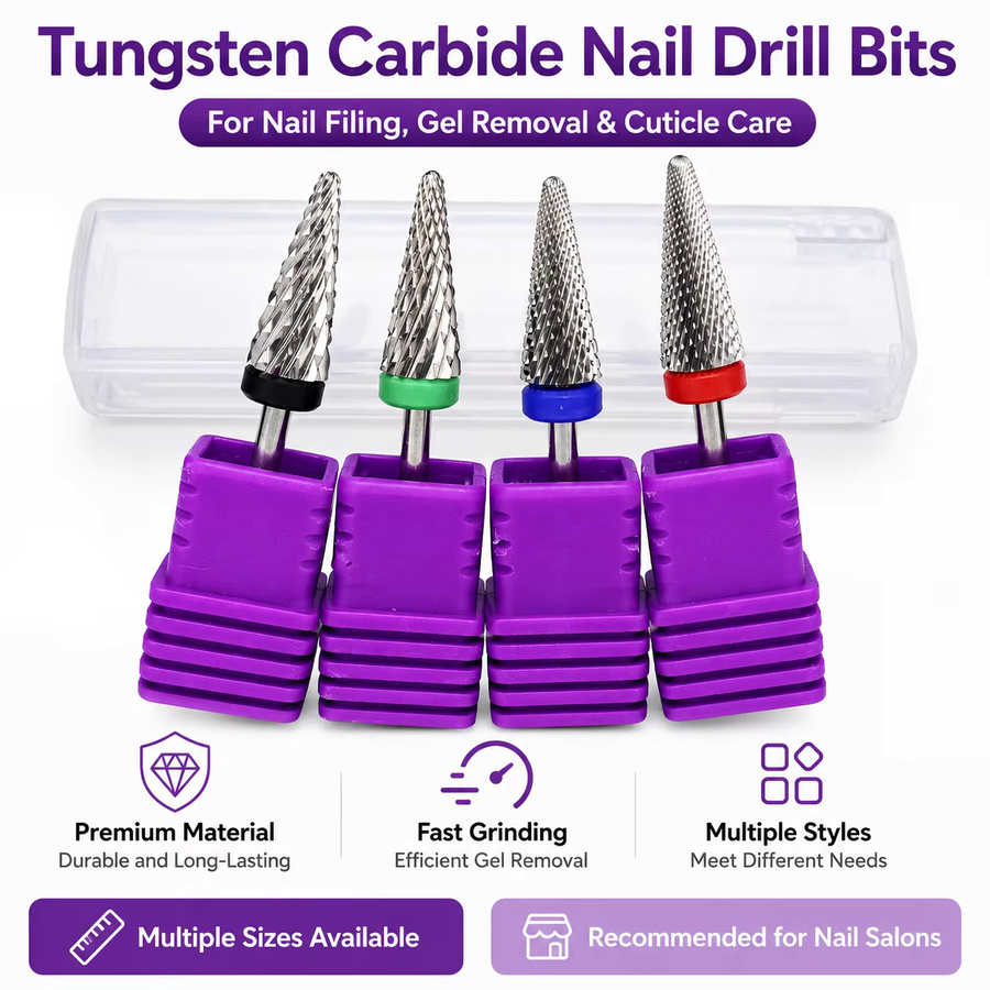Easy Nail Nagelbohrer Wolframkarbid, konisch, 2,35 mm Schaft, Unisex - Bild 6