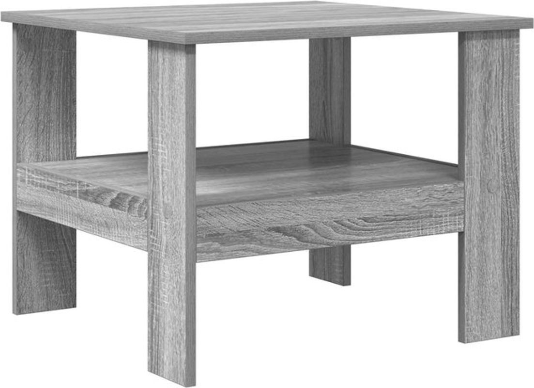 Modernes quadratisches Couchtisch vidaXL aus Holzwerkstoff in Grau, B: 55 cm, T: 55 cm, H: 45 cm - Bild 1