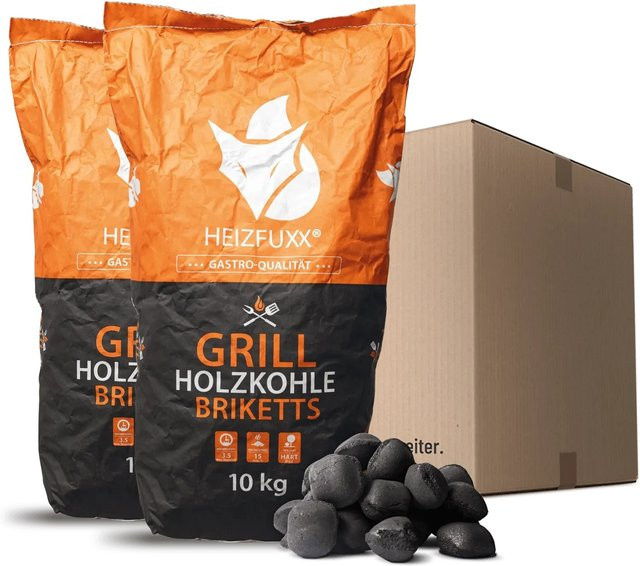 Heizfuxx Grillbriketts 20 kg (2 x 10 kg) - Bild 1