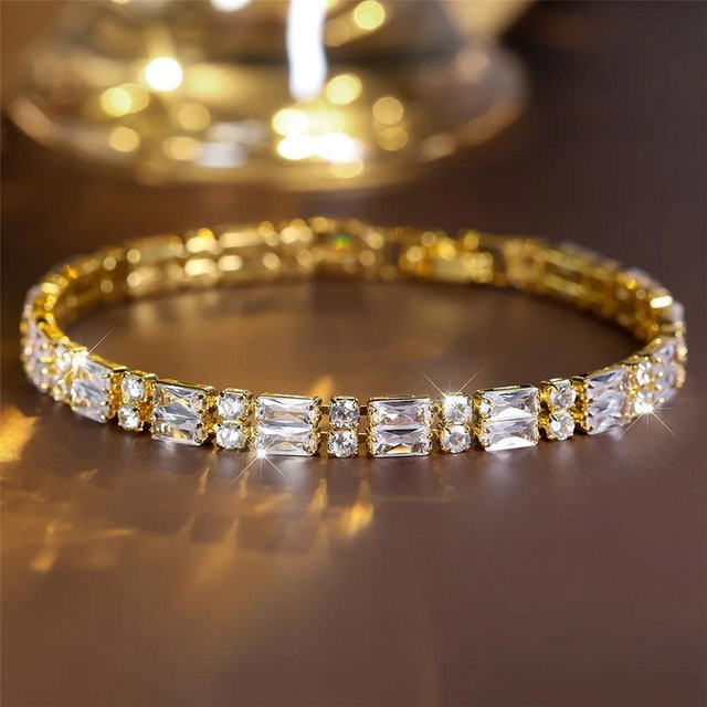 KaiTingu Charm-Armband, Gold, Zirkonia, Damen - Bild 1