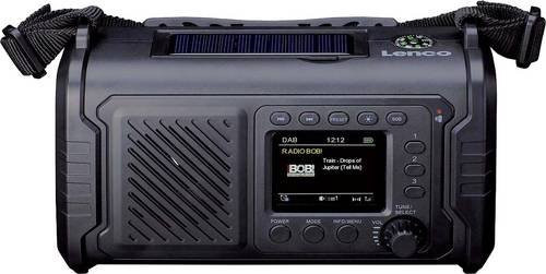 Lenco PDR-055BK Akku-Radio mit DAB+, FM und Bluetooth in Schwarz als Notfallradio mit Handkurbel, USB-Anschluss und Taschenlampe - Bild 1