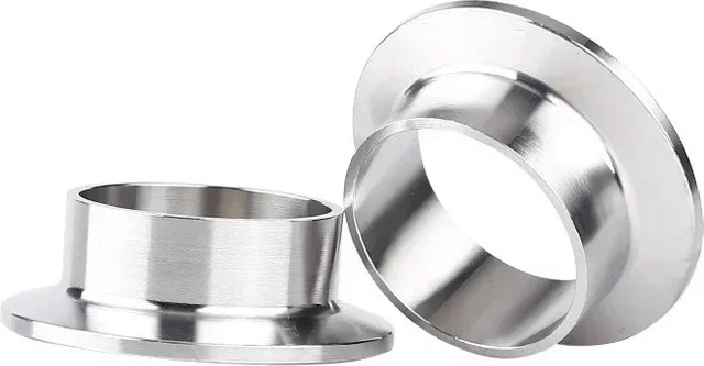 Tri-Clamp-Ferrule Stoßschweißen Rohrverschraubungsverbinder aus Edelstahl SUS 304 und 316L in Silber für Home Brew und Bierbrauen - Bild 1