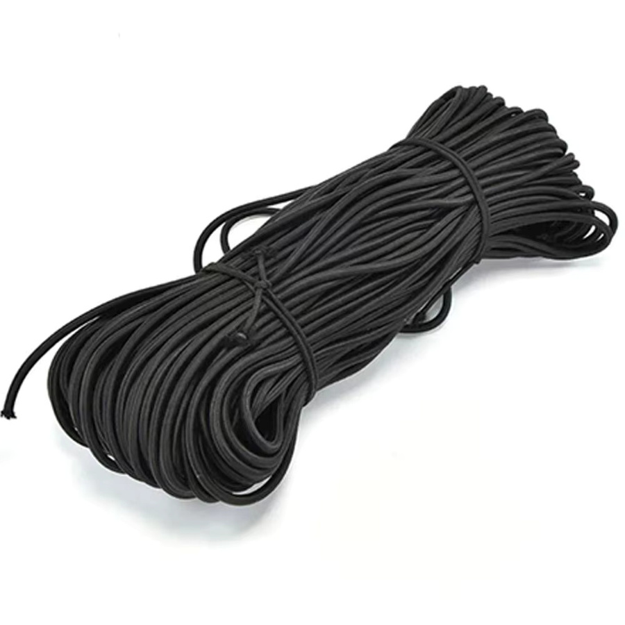 Schwarzes elastisches Rundum-Gummi-Stretchseil für Näharbeiten und DIY-Zubehör, 5 Meter - Bild 3