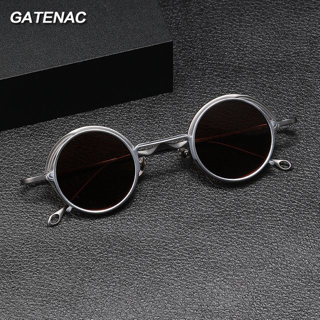 Gatenac Korrektionsbrille, Vollrand, Rund, Titan, Unisex - Bild 1