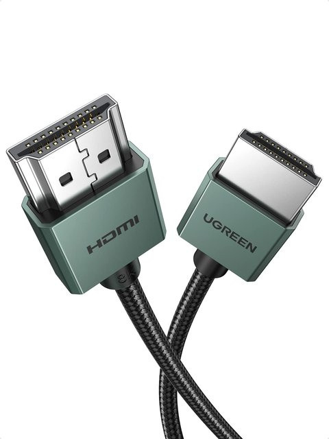 UGREEN HDMI 2.1 Kabel in Grün, 8K und 10K Unterstützung, Ultra-dünnes High-Speed Kabel für Xbox Series und Projektoren, Länge: 2 m - Bild 1