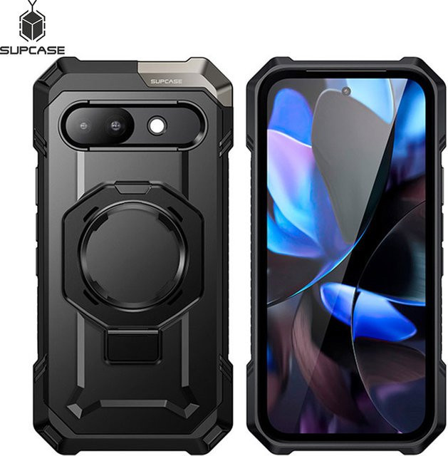 SUPCASE Schutzhülle UB Grip für Google Pixel 9A in Schwarz mit Ring und magnetischer Funktion - Bild 1