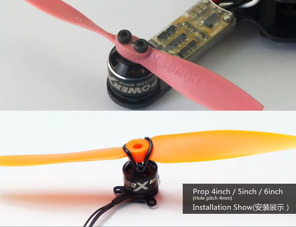 Real hawk Mini Micro MC1108 4000KV Bürstenloser Motor, mit 5030 Propeller - Bild 2