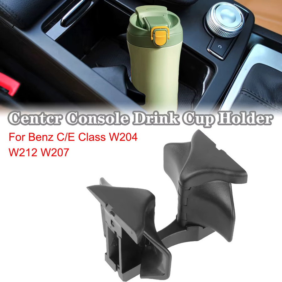 Getränkehalter für die Mittelarmlehne in Schwarz für Mercedes Benz C/E W204 W212 W207 - Bild 6