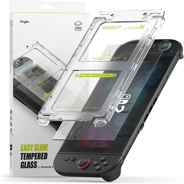 Ringke Easy Slide 2er-Pack Panzerglas für Nintendo Switch 2, transparent - Bild 1