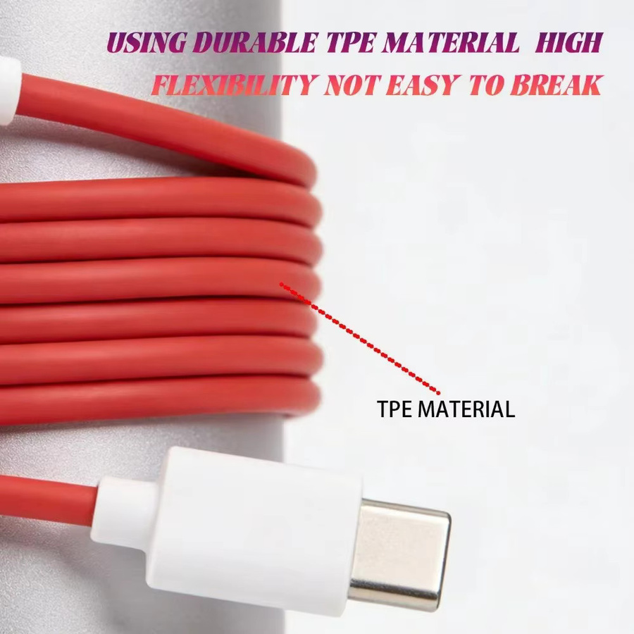 BAPPSUS USB A auf Typ C Schnellladekabel 120 W in Rot für iPhone 15 16 17, OnePlus, Huawei und Samsung - Bild 2
