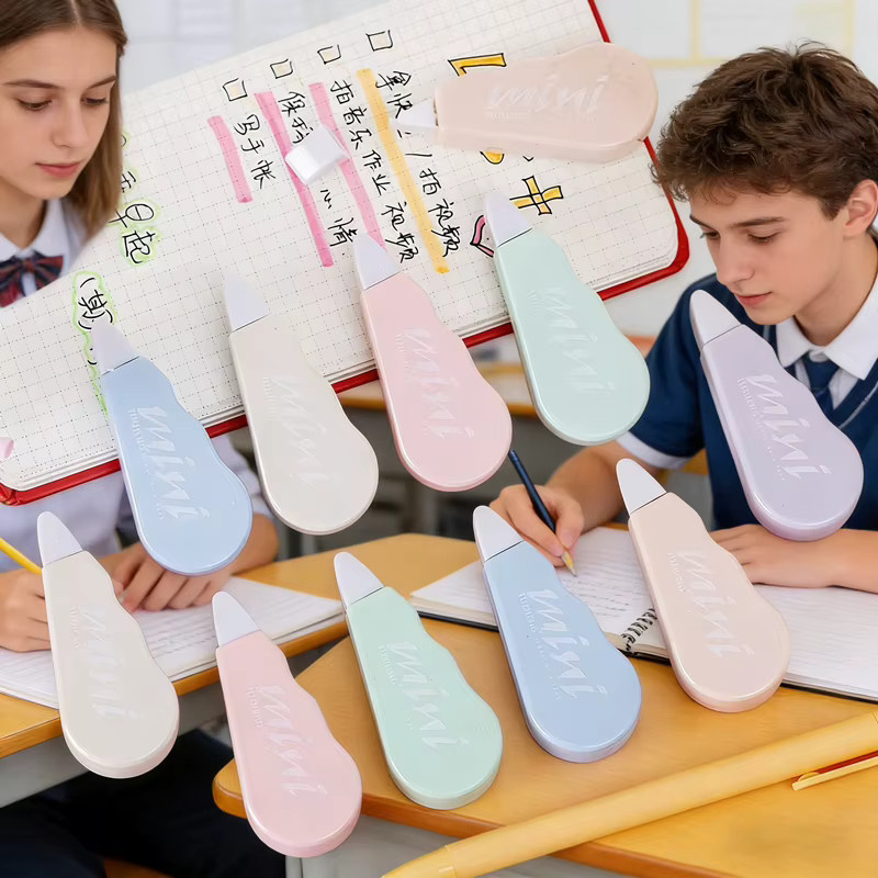 6er Set Korrekturband transparent in Mehrfarben für Schule und Büro - Bild 4