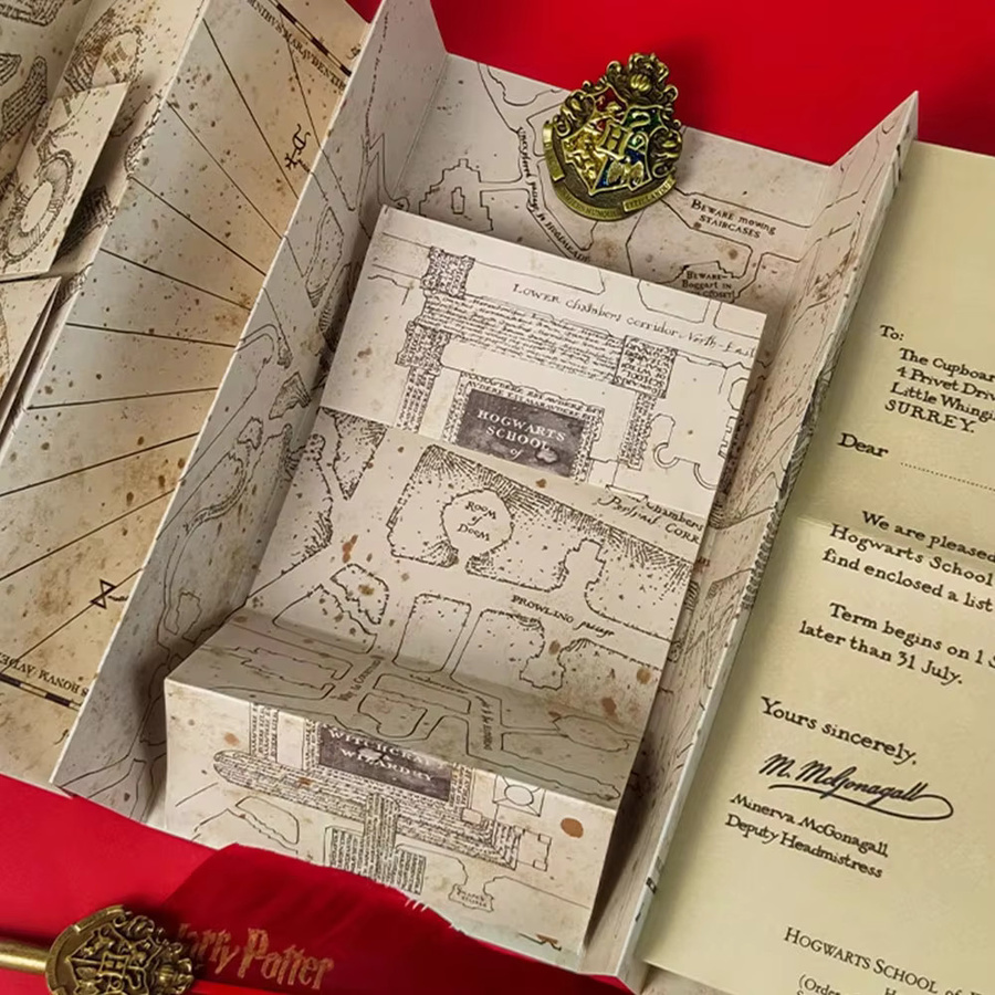 Harry Potter Marauder's Map Wizarding World Treasure Hunt Maps Collection, Pappe / Karton, 18+ - Bild 4