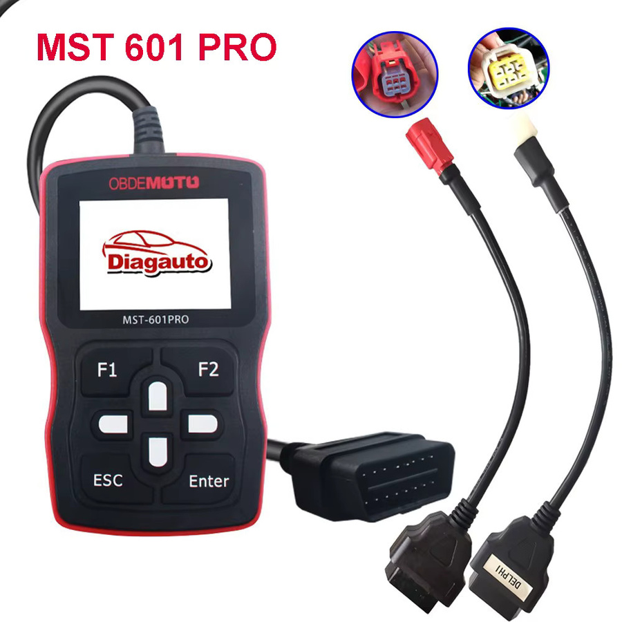 MST 601 PRO Motorrad Scanner OBD2 Code Reader 5in1 Diagnose Werkzeug Schwarz für Suzuki, Honda und Yamaha - Bild 3