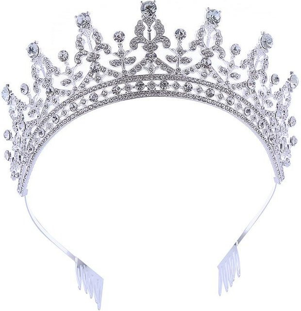 FOXANRY Jewelry Diadem, Silber, Kristall, Damen, Mädchen - Bild 1