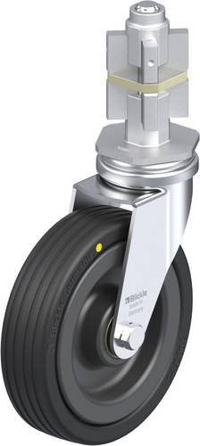 Blickle Lenkrolle LRA-VPA 100K-EL-E05 in Schwarz und Grau mit 100 mm Rad-Durchmesser und einer Tragfähigkeit von max. 70 kg - Bild 1
