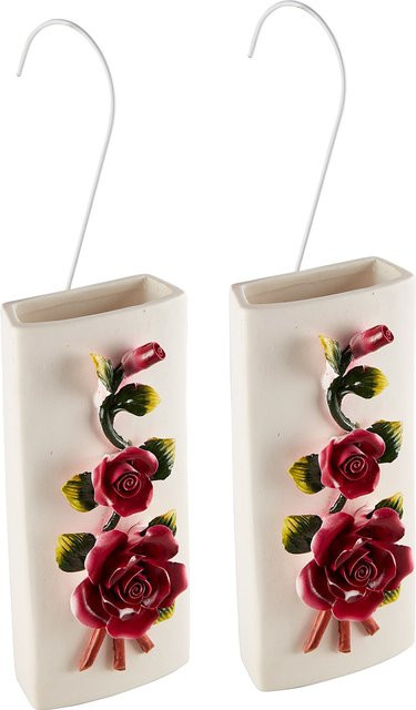Luftbefeuchter 3D-Rose von genialo in Pink und Weiß aus Keramik - Bild 1