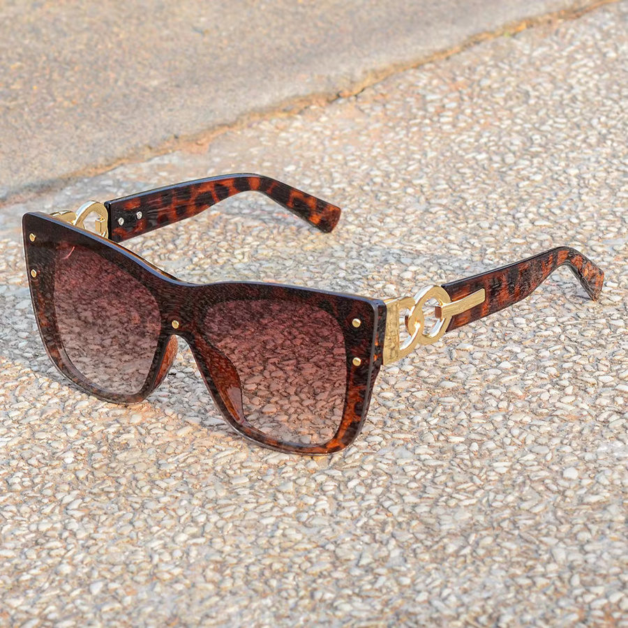 CRIXALIS Sonnenbrille, randlos, Cat Eye, braun, Damen - Bild 1